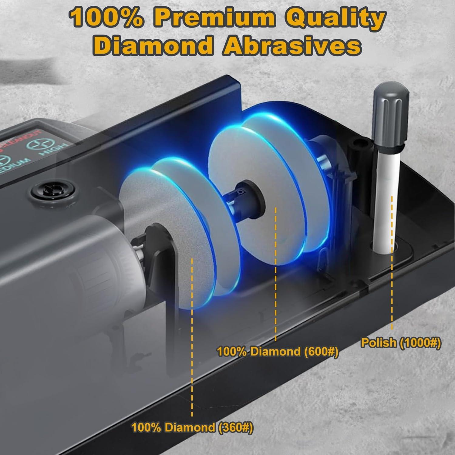 Afilador eléctrico 5 en 1 XTQINJIN con pantalla LCD y 3 velocidades