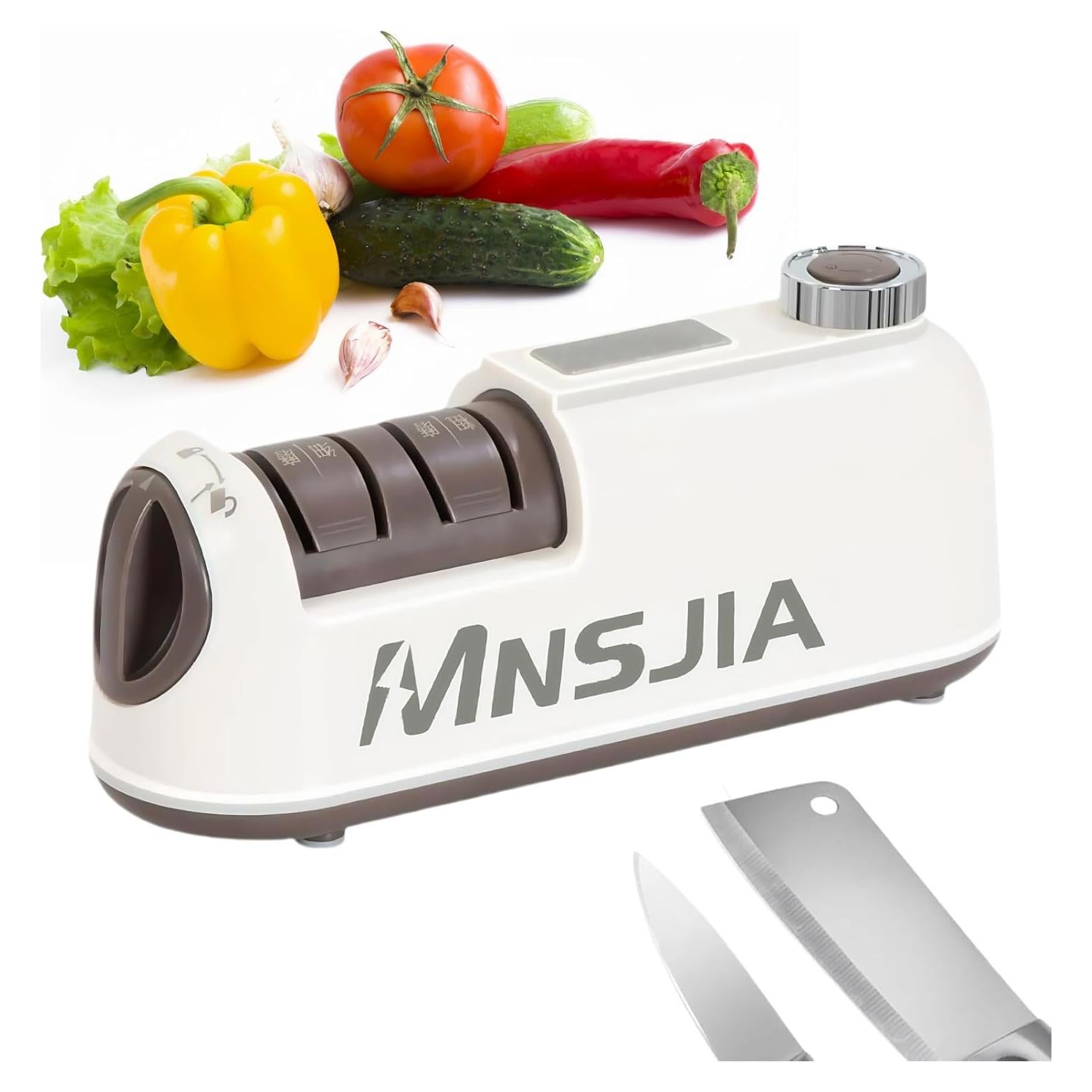 Afilador de cuchillos eléctrico Walonatica 2 etapas 1500mAh