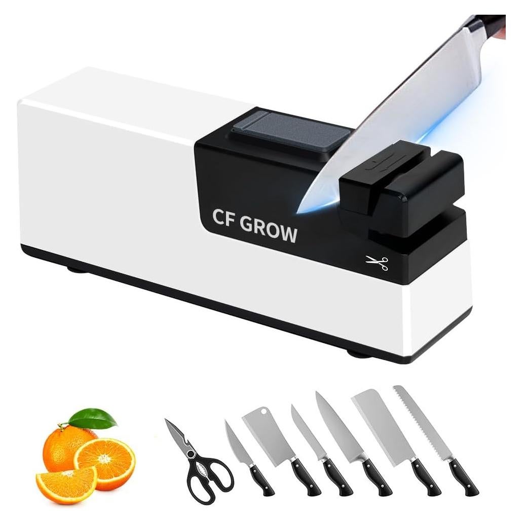 Afilador eléctrico CFGROW 4 en 1 con diamante y control de ángulo