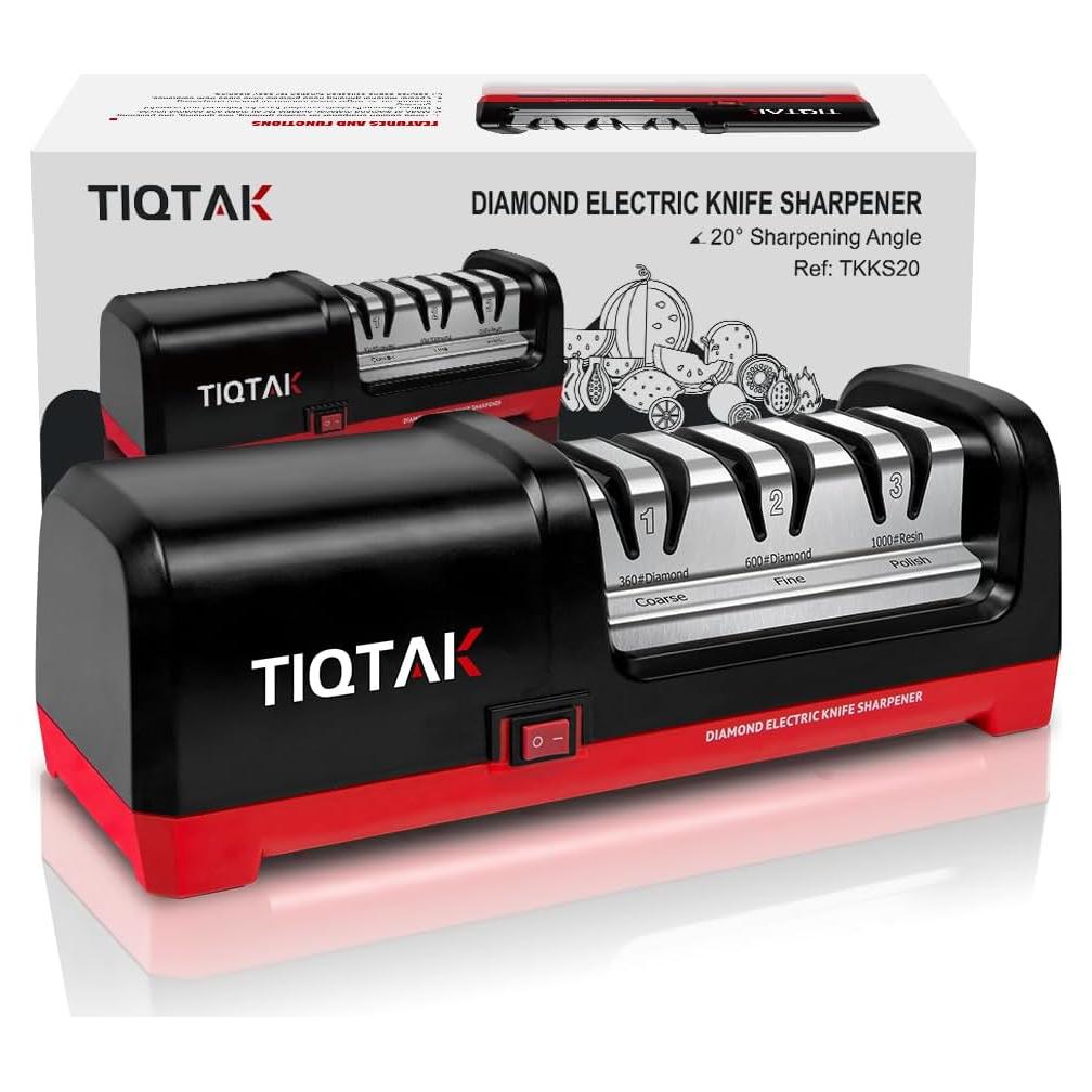 Afilador eléctrico de cuchillos TIQTAK 3 etapas 1.72 kg