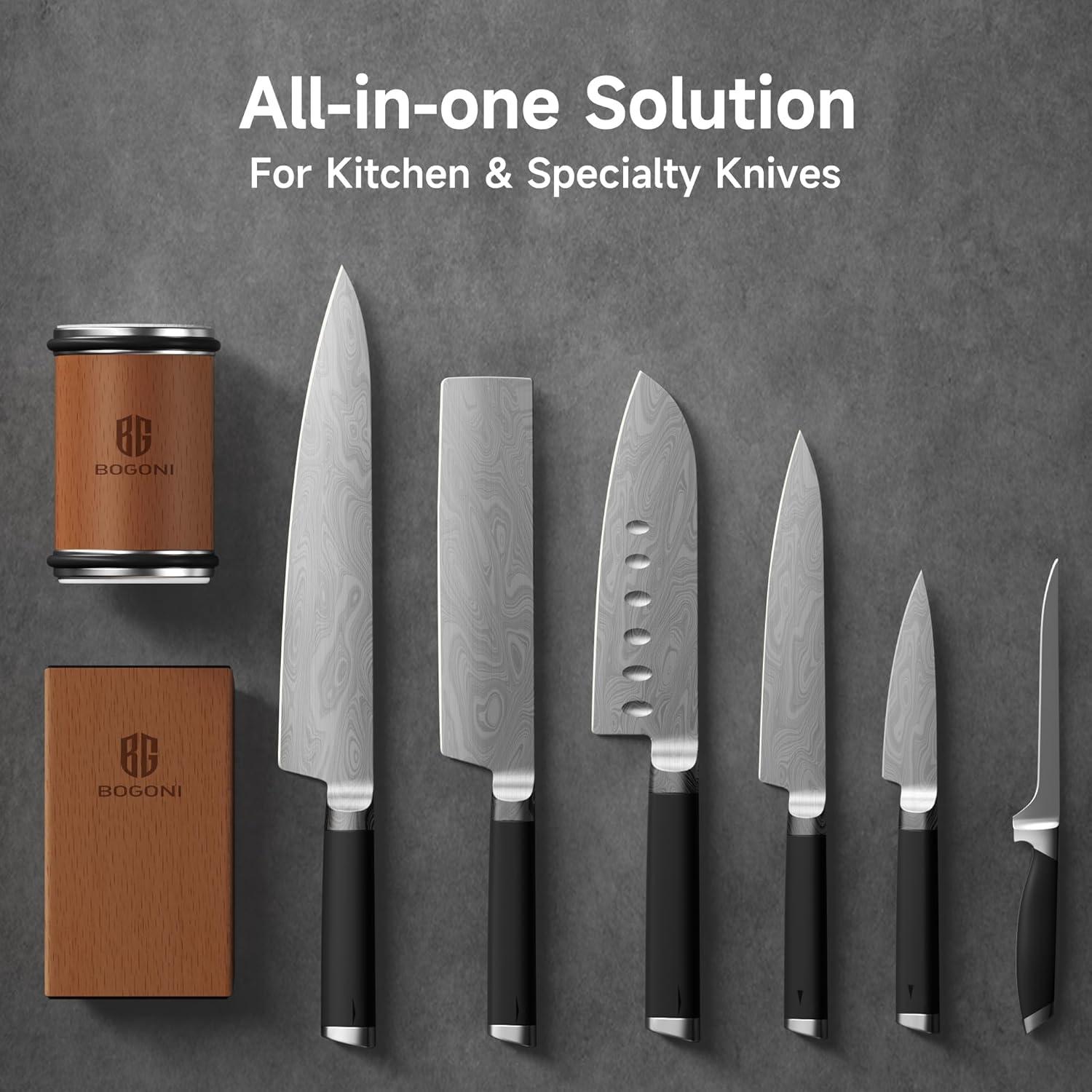 Afilador de cuchillos Bogoni con discos de diamante y cerámica
