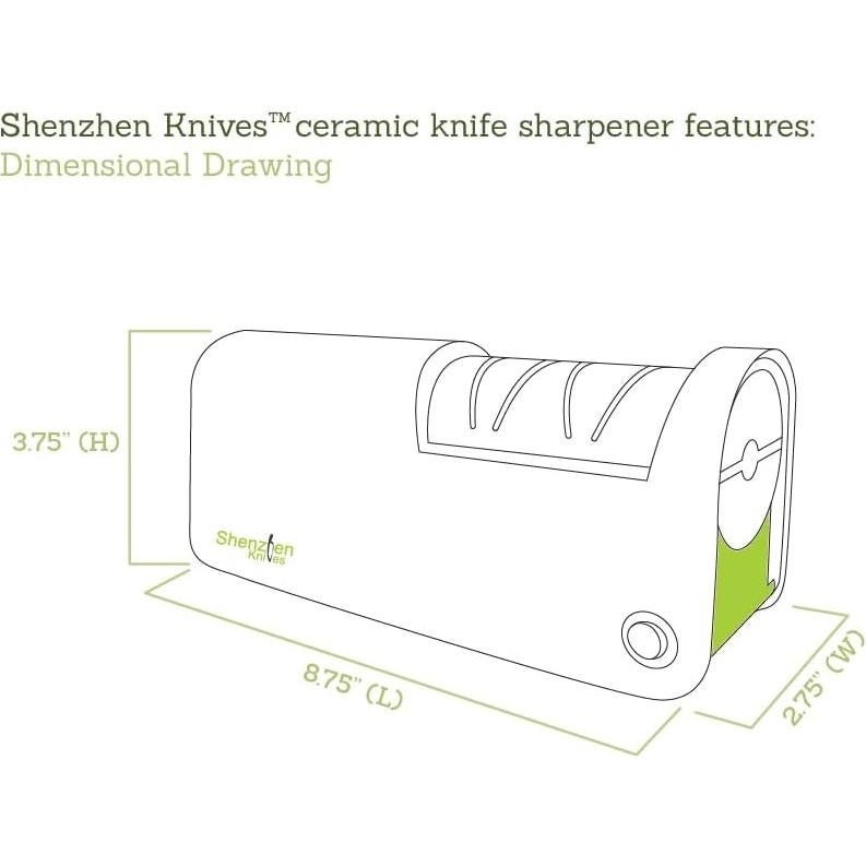 Afilador eléctrico de cuchillos cerámicos Shenzhen - 2 etapas