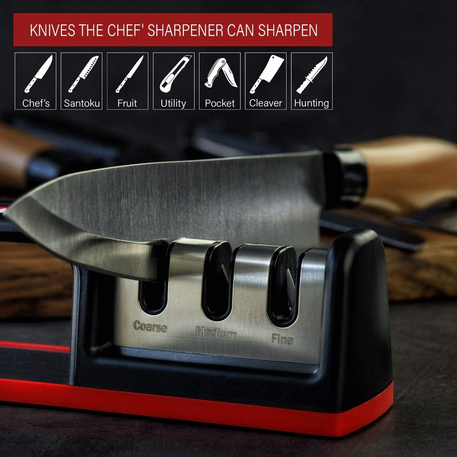 Afilador de cuchillos manual Cubikook CS-T01 3 etapas diamante