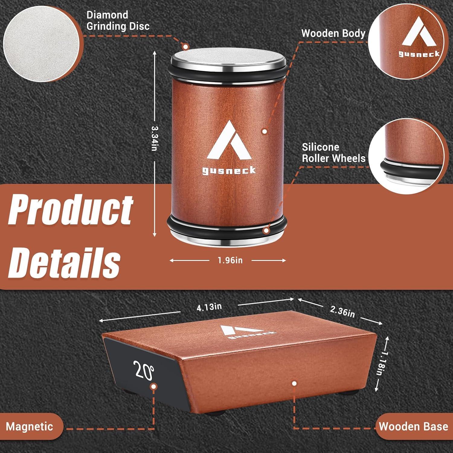 Afilador de Cuchillos Profesional Gusneck con Discos de Diamante