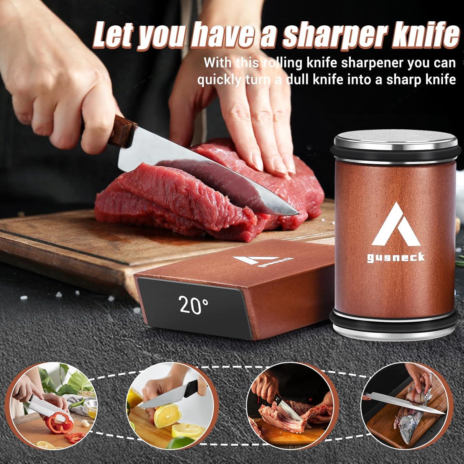 Afilador de Cuchillos Profesional Gusneck con Discos de Diamante