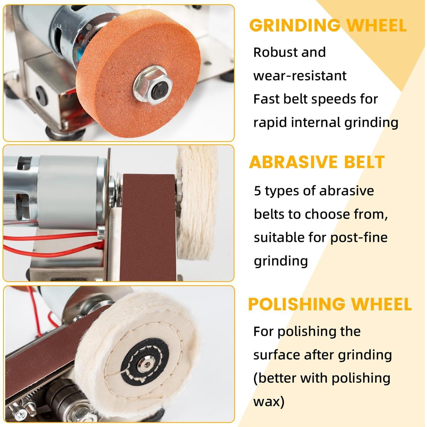 Lijadora de Banda Eléctrica TOOVEM 9000 RPM 1.98 kg Multifuncional