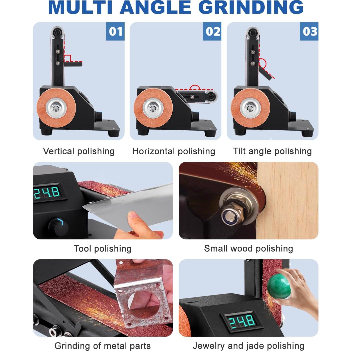 Lijadora eléctrica MSFULLSEA 1.99 kg con velocidad variable