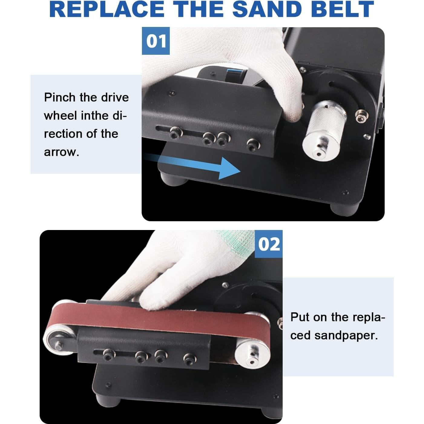 Lijadora eléctrica MSFULLSEA 1.99 kg con velocidad variable