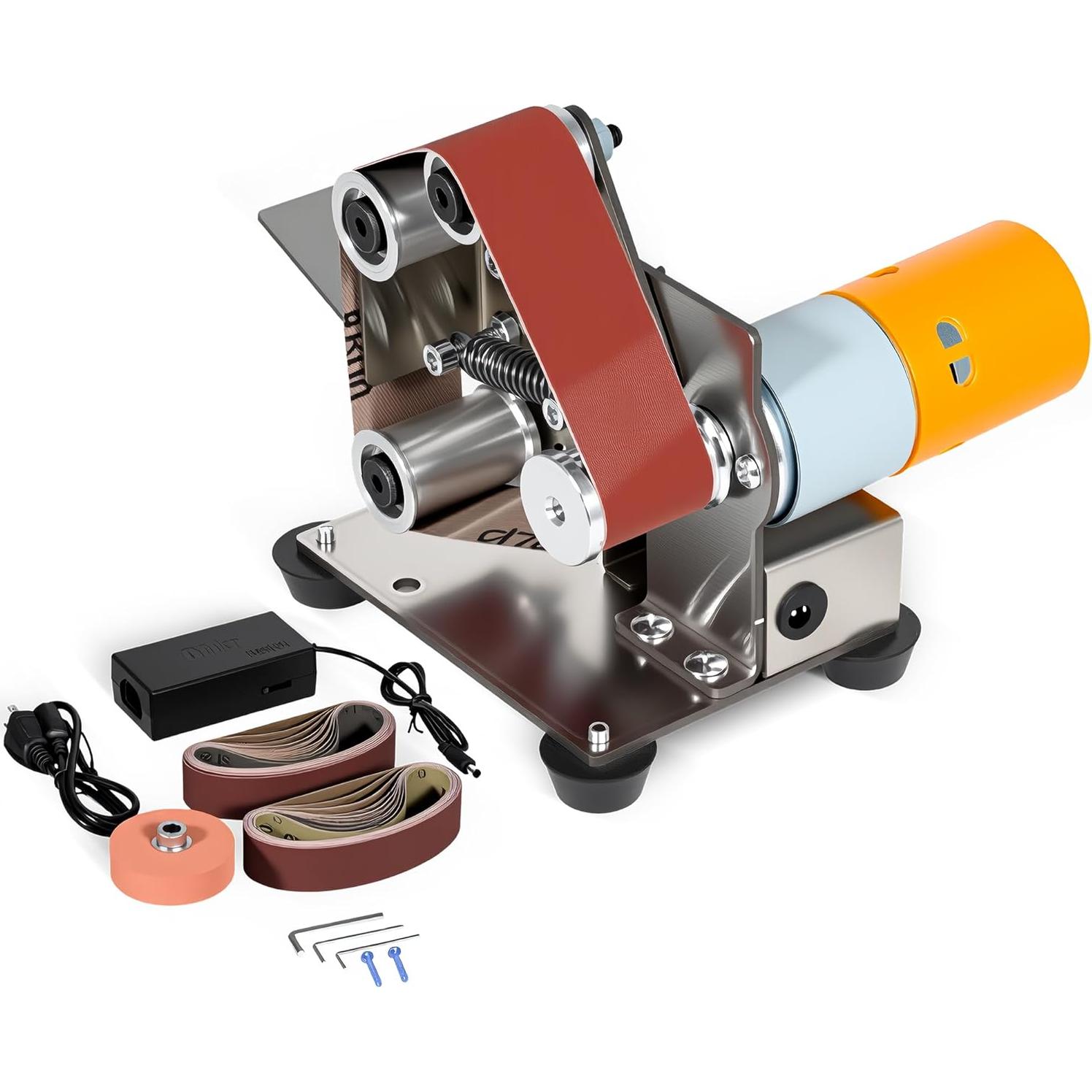 Mini Lijadora de Banda Eléctrica KZU 9000RPM 7 Velocidades