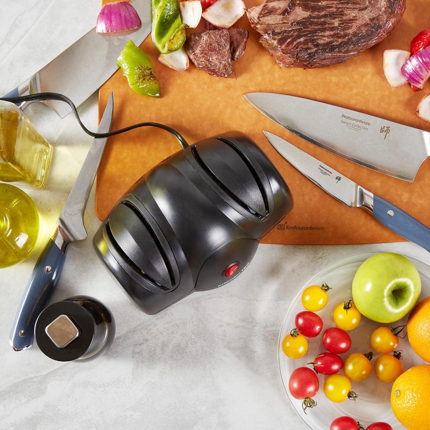 Afilador de cuchillos eléctrico Kitchen Tek 2 etapas 19 cm