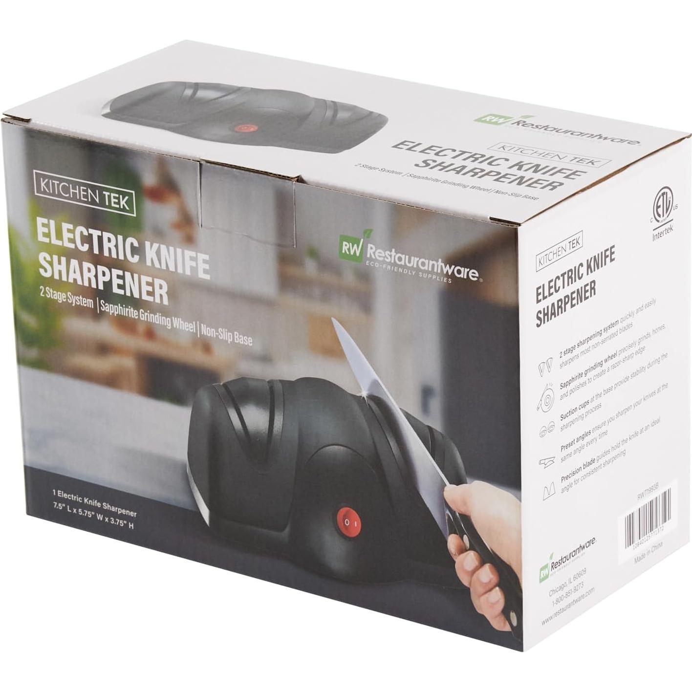 Afilador de cuchillos eléctrico Kitchen Tek 2 etapas 19 cm