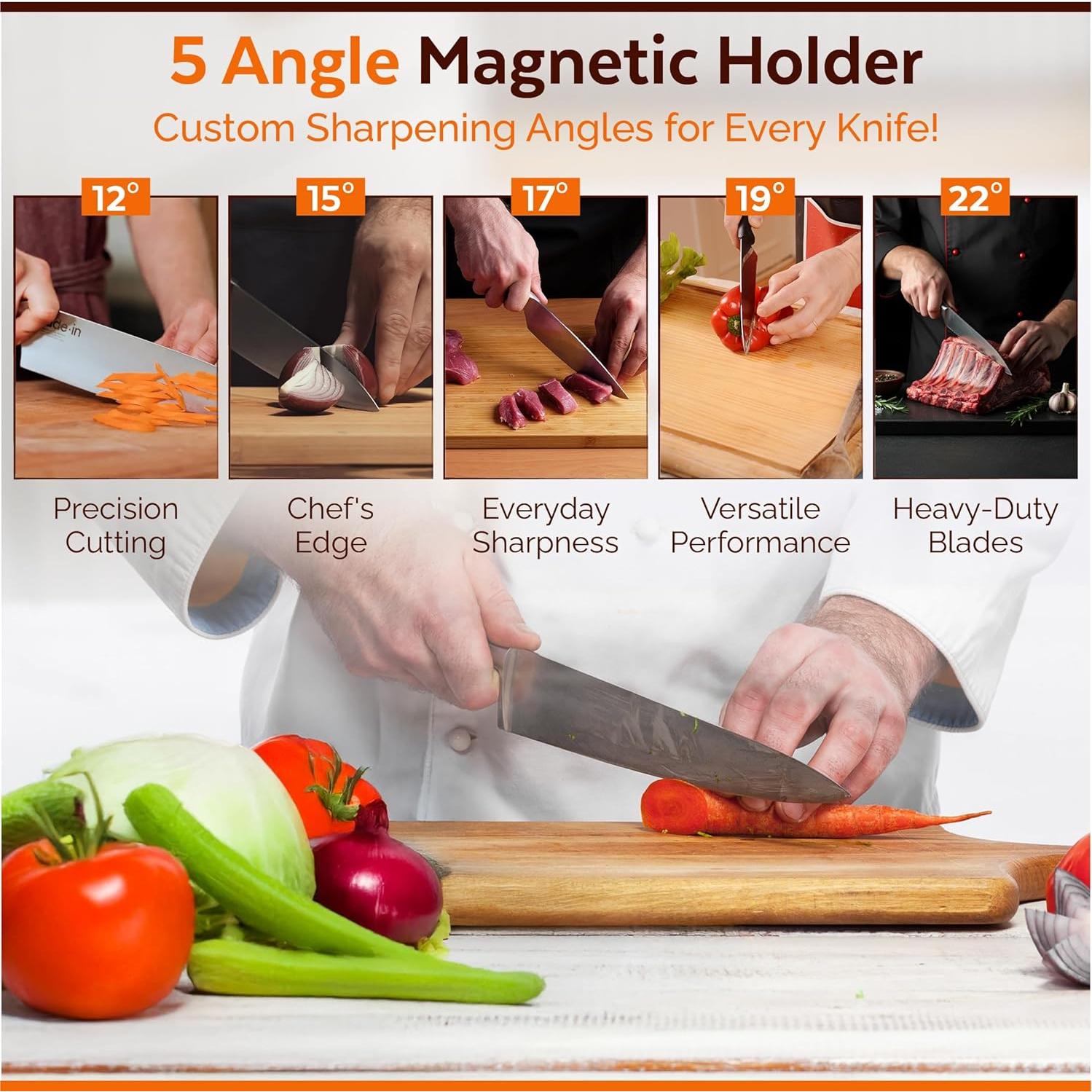 Afilador de Cuchillos EdgeForge - Kit Estándar con Guía Magnética