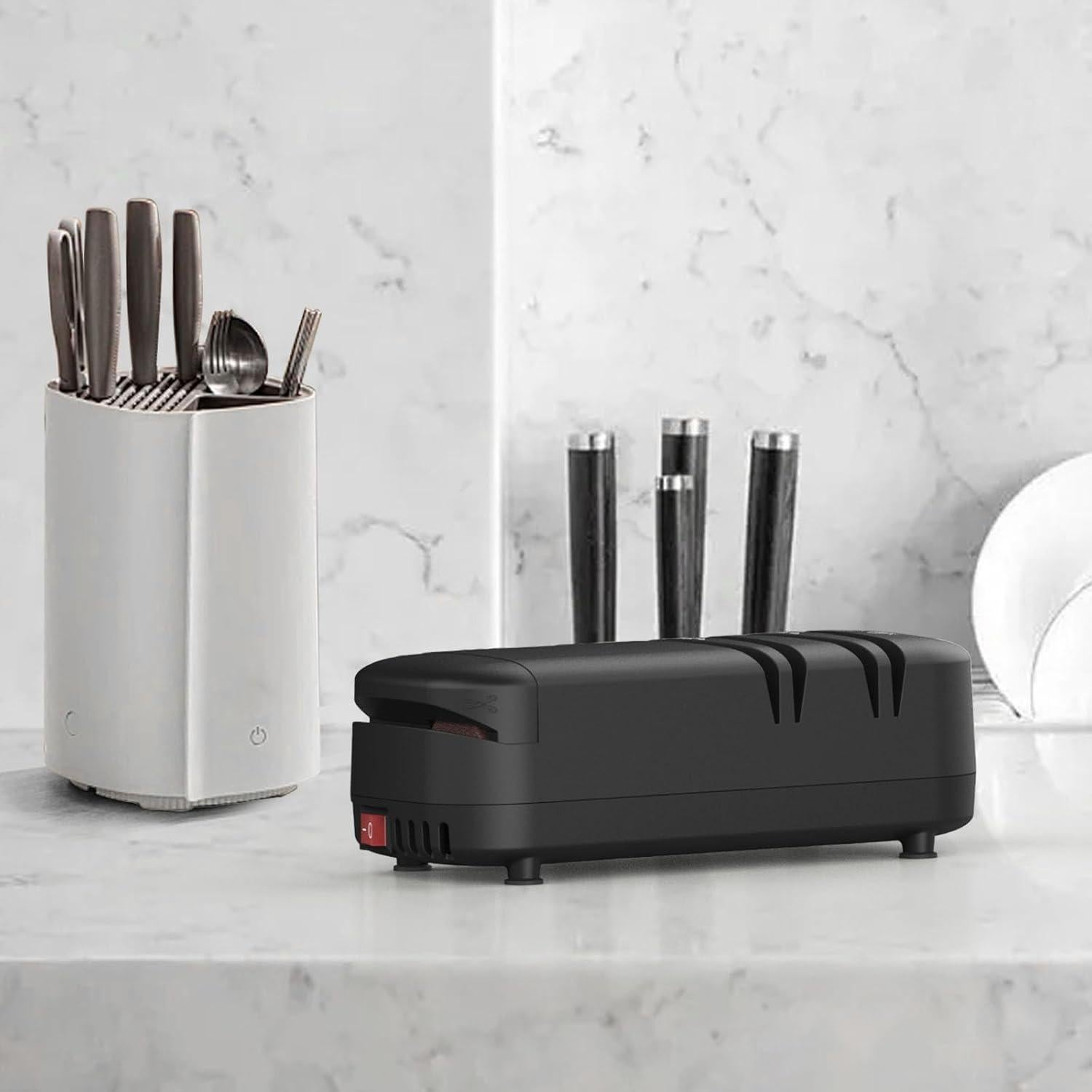 Afilador eléctrico Zhamemor 2 etapas para cuchillos y tijeras