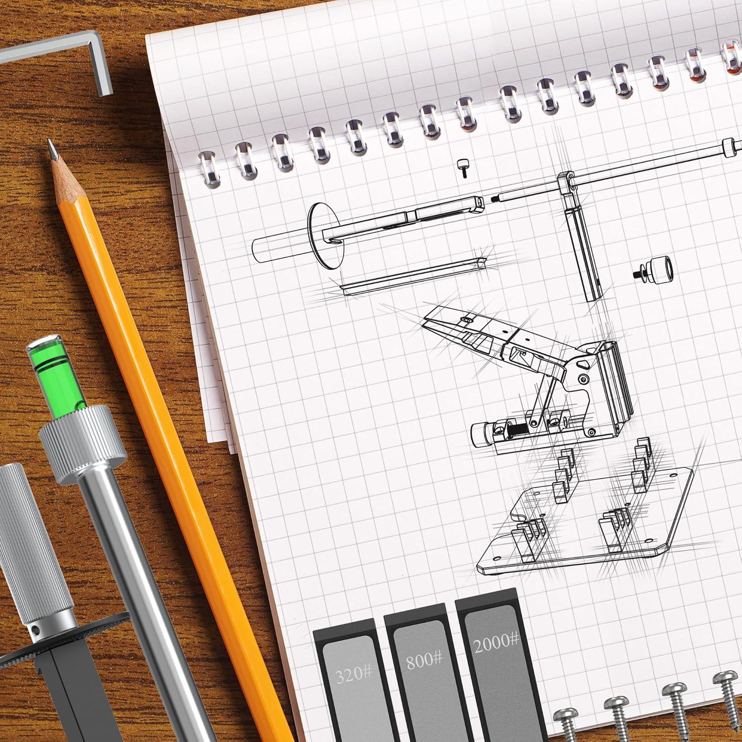 Sistema de Afilado de Cuchillos Profesional XARILK GEN2 con 3 Piedras de Diamante