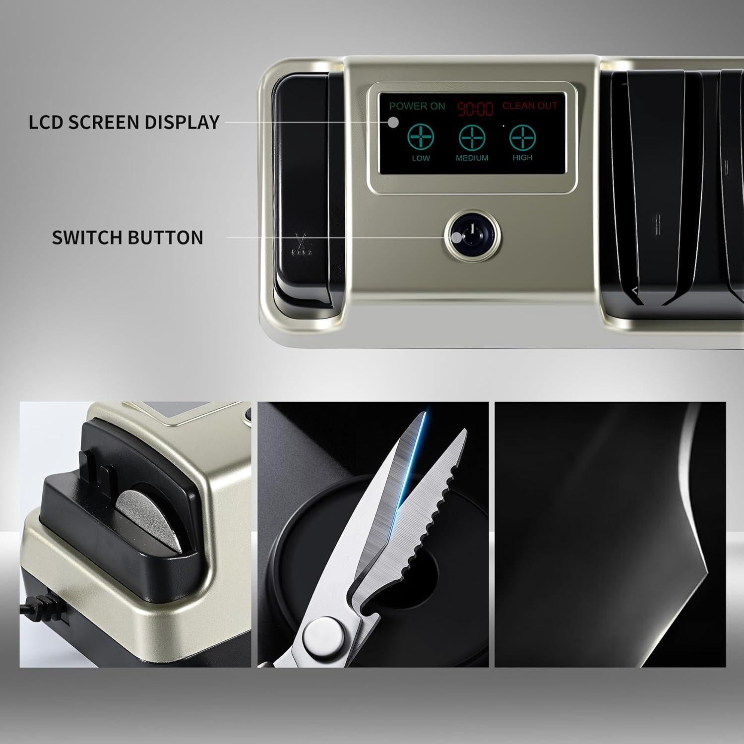 Afilador de cuchillos eléctrico RXLIFE EKS990 20W 3000-5000 RPM