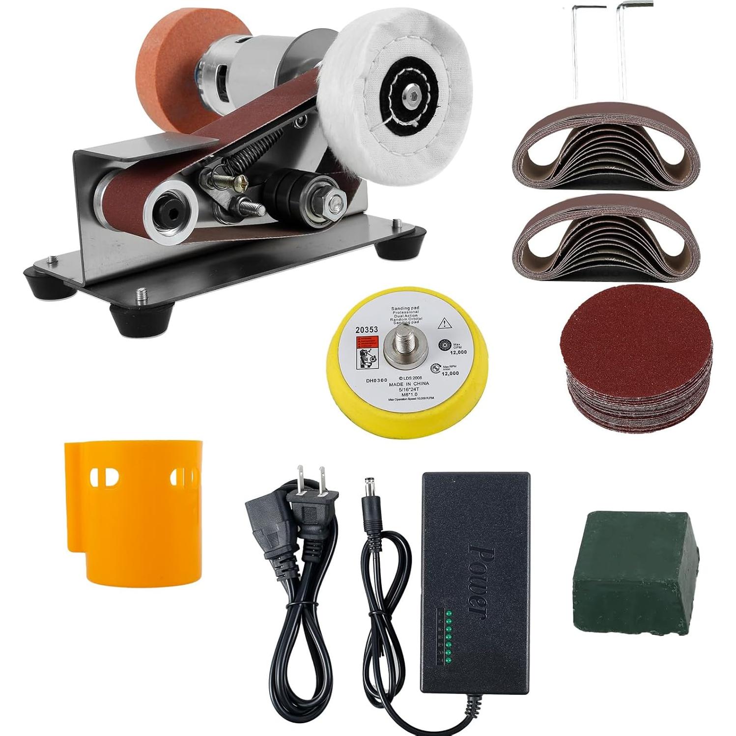 Mini Lijadora de Banda Eléctrica Tzdxfgl 7 Velocidades 220V