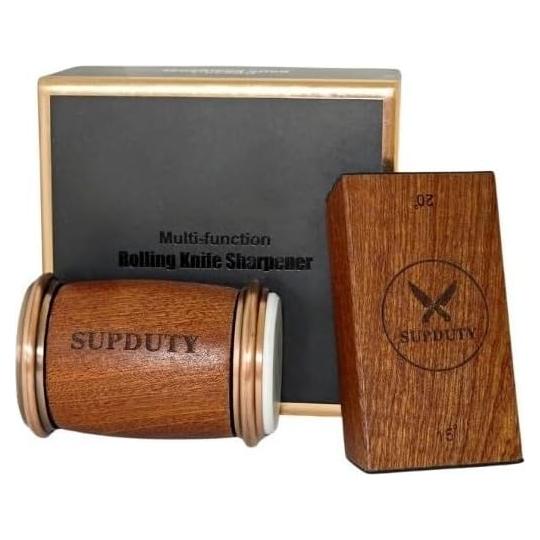 Afilador de Cuchillos Rodante SUPDUTY - Discos de Diamante y Cerámica - 15° y 20°