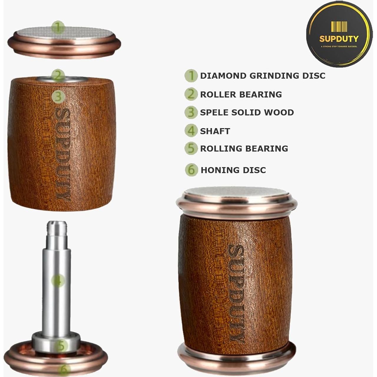 Afilador de Cuchillos Rodante SUPDUTY - Discos de Diamante y Cerámica - 15° y 20°