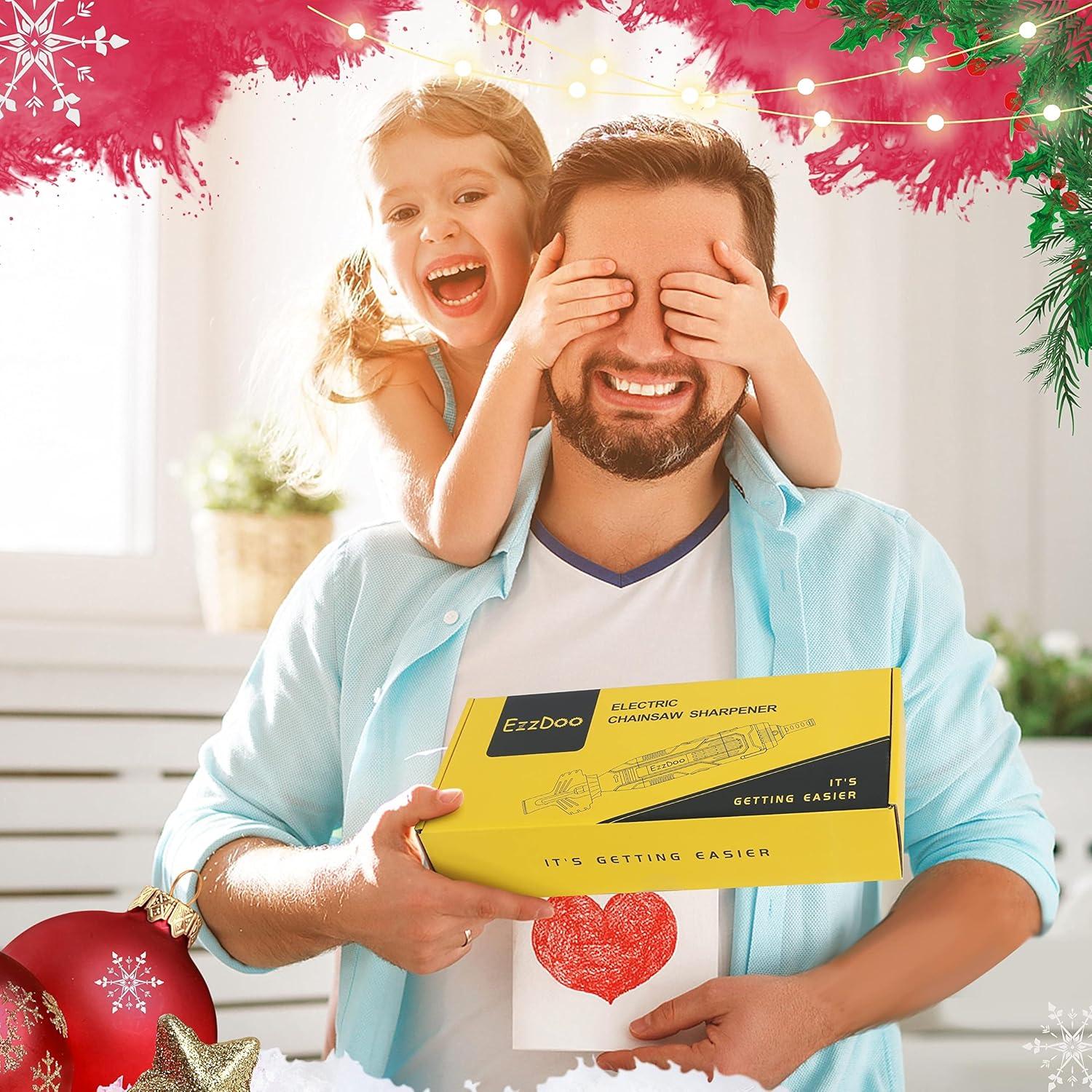 Afilador de motosierra EzzDoo eléctrico con puntas de titanio