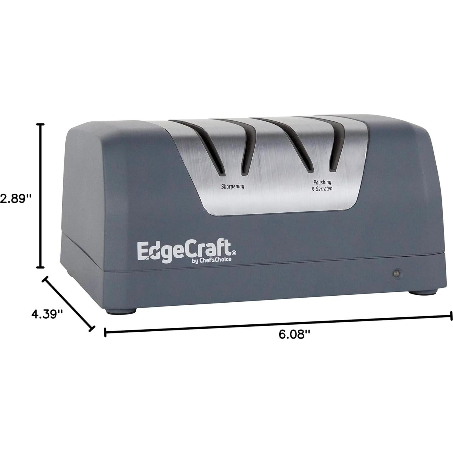 Afilador eléctrico EdgeCraft SHE22 recargable 2 etapas gris