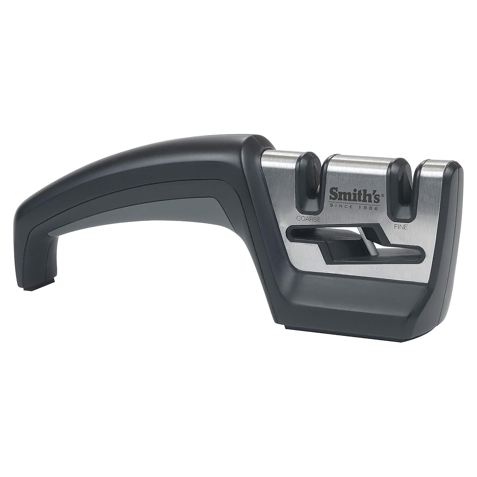 Afilador de cuchillos y tijeras Smith's 50101 - Negro y Plata
