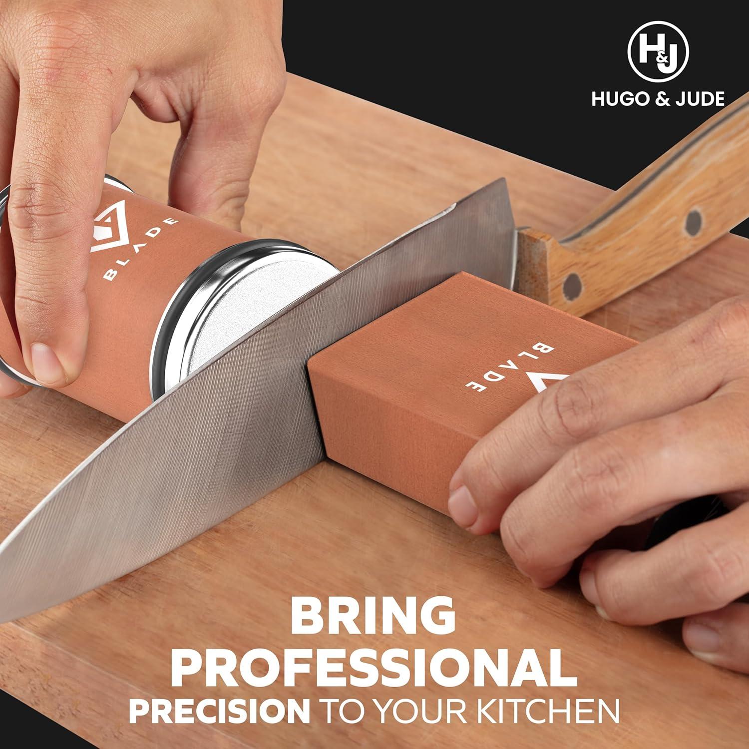 Afilador de Cuchillos Hugo & Jude BLADE - Rueda Diamante 15° 20°