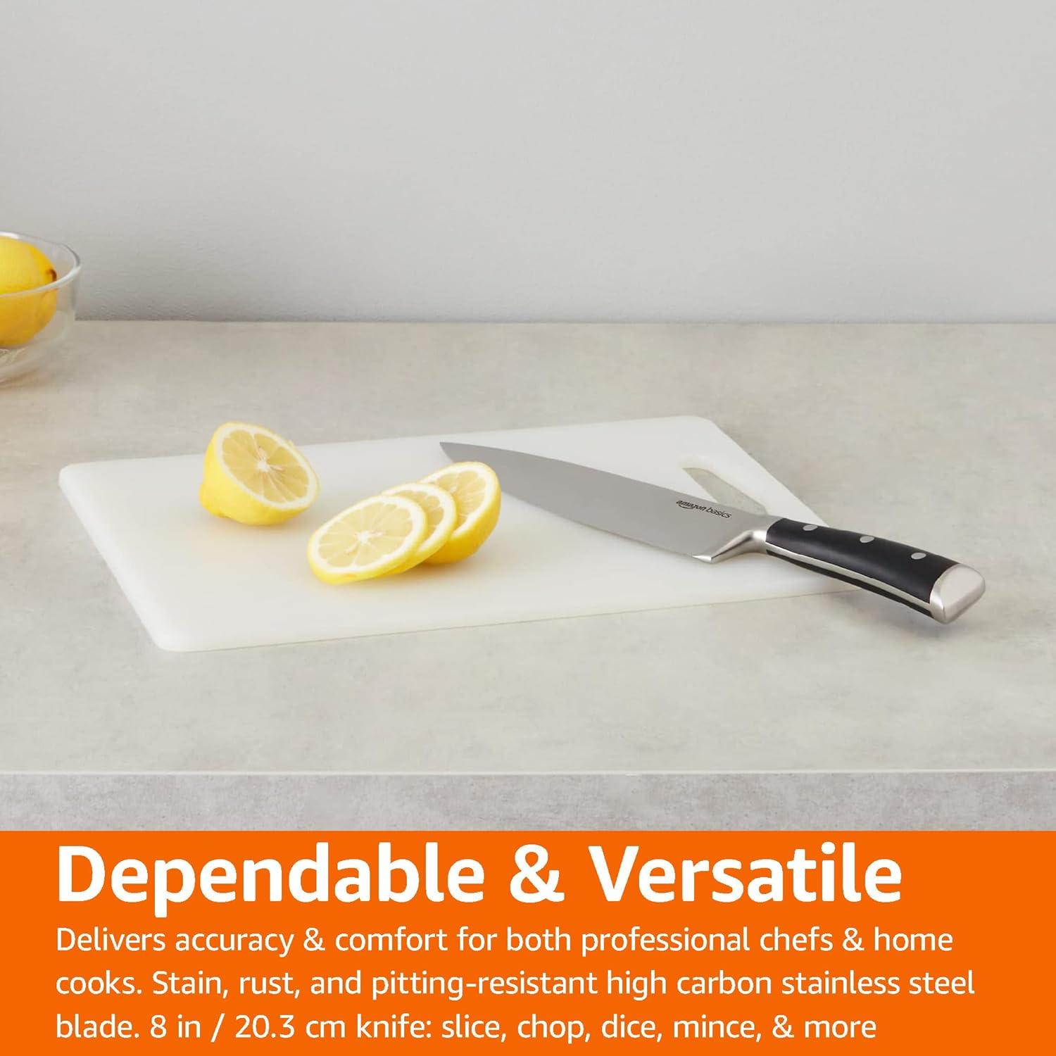 Cuchillo de Chef Amazon Basics 20.32 cm Acero Inoxidable