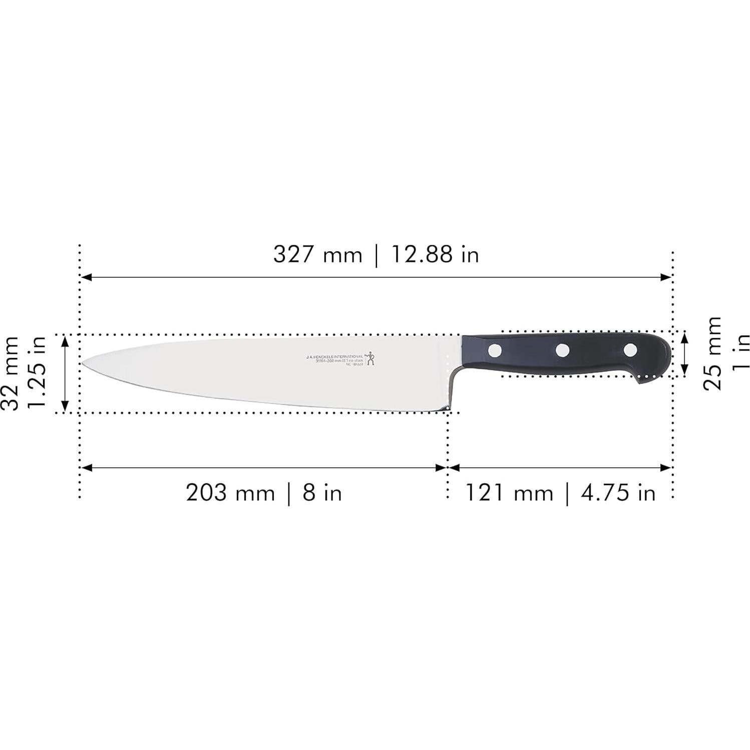 Cuchillo de Rebanar HENCKELS 20 cm Acero Inoxidable Clásico