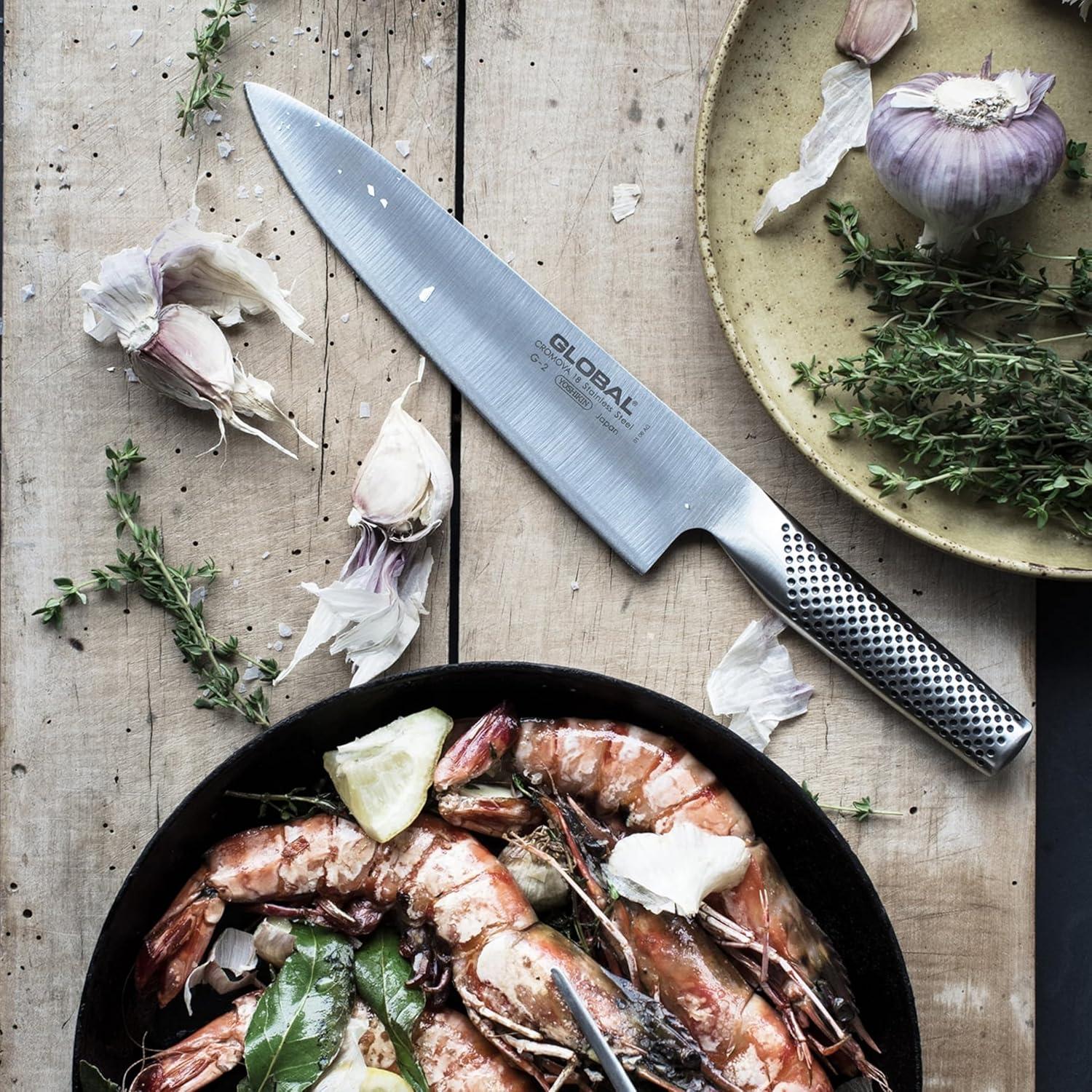 Cuchillo de Chef Global G-2 20 cm Acero Inoxidable Japonés