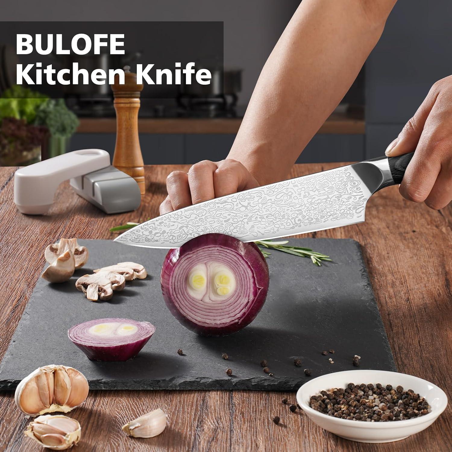 Cuchillo de Chef BULOFE 20.3 cm Acero Inoxidable con Afilador