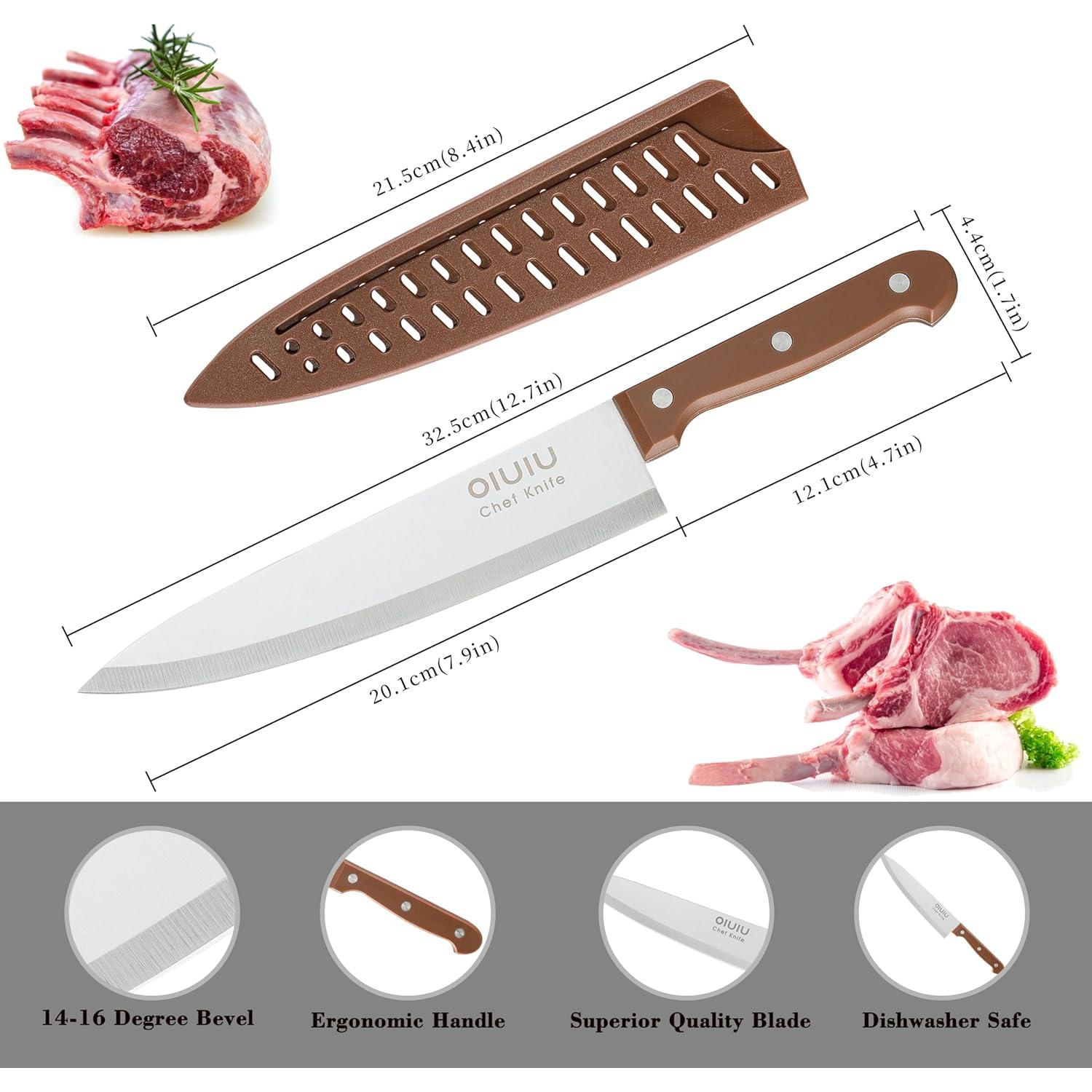 Cuchillo de Chef 20 cm OLULU Acero Inoxidable Ergonomico