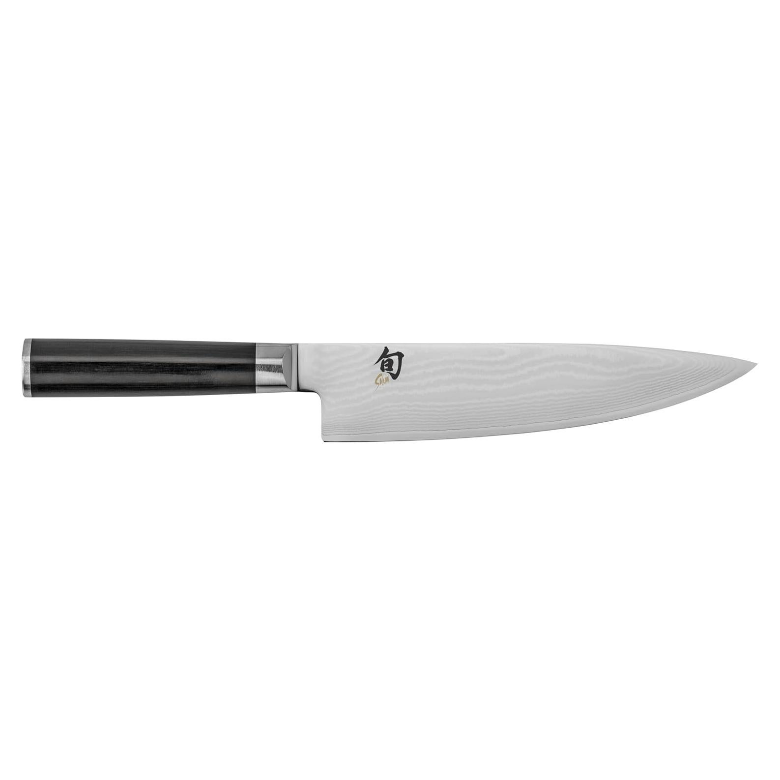 Cuchillo de Chef Shun 20 cm Damasco VG-MAX Negro