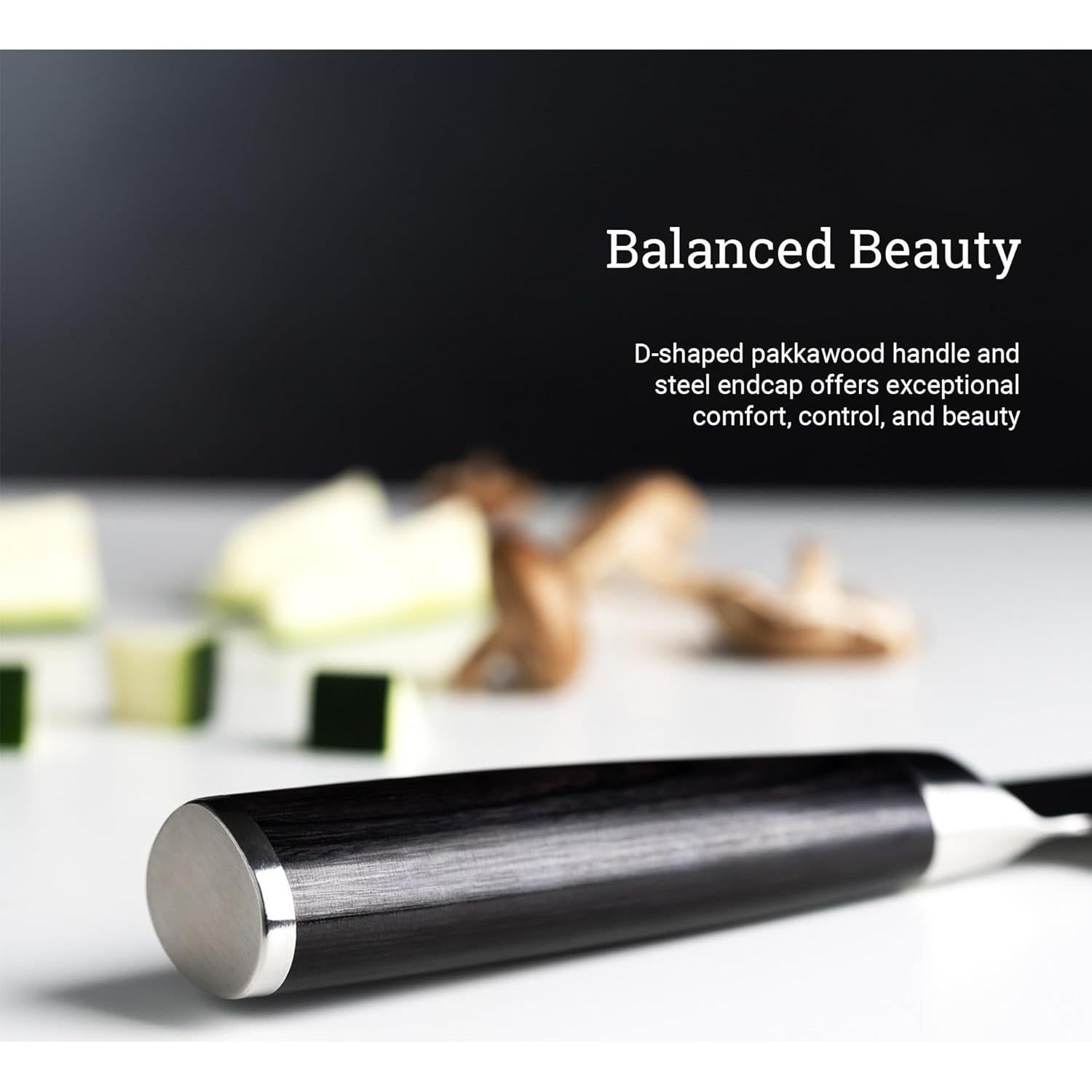 Cuchillo de Chef Shun 20 cm Damasco VG-MAX Negro