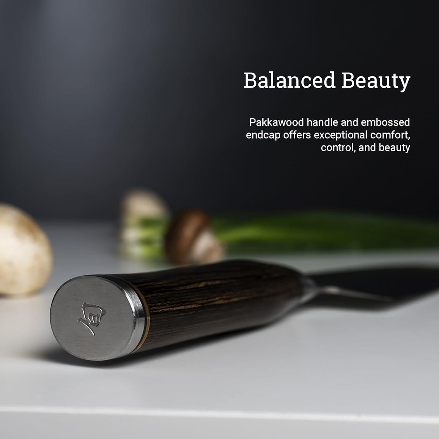 Cuchillo de Chef Shun Premier 20.32 cm Acero Damasco Pakkawood