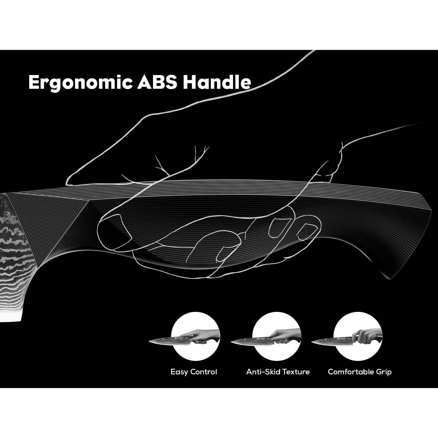 Juego de cuchillos de cocina BRODARK 3 PCS Damasco Profesional