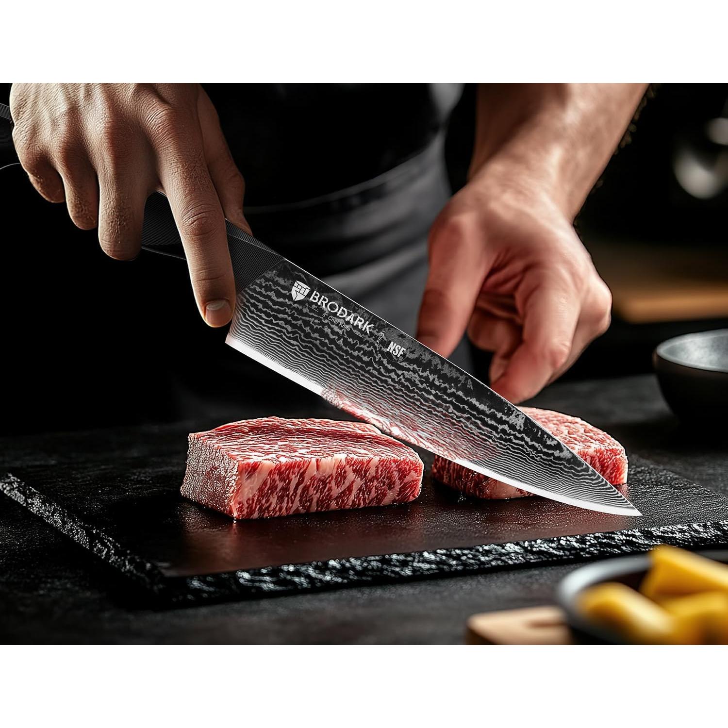 Juego de cuchillos de cocina BRODARK 3 PCS Damasco Profesional