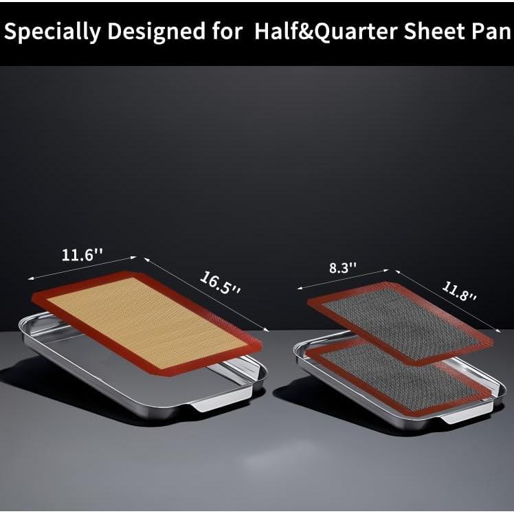 Set de Alfombrillas de Silicona VCHOMY para Hornear 3 Piezas