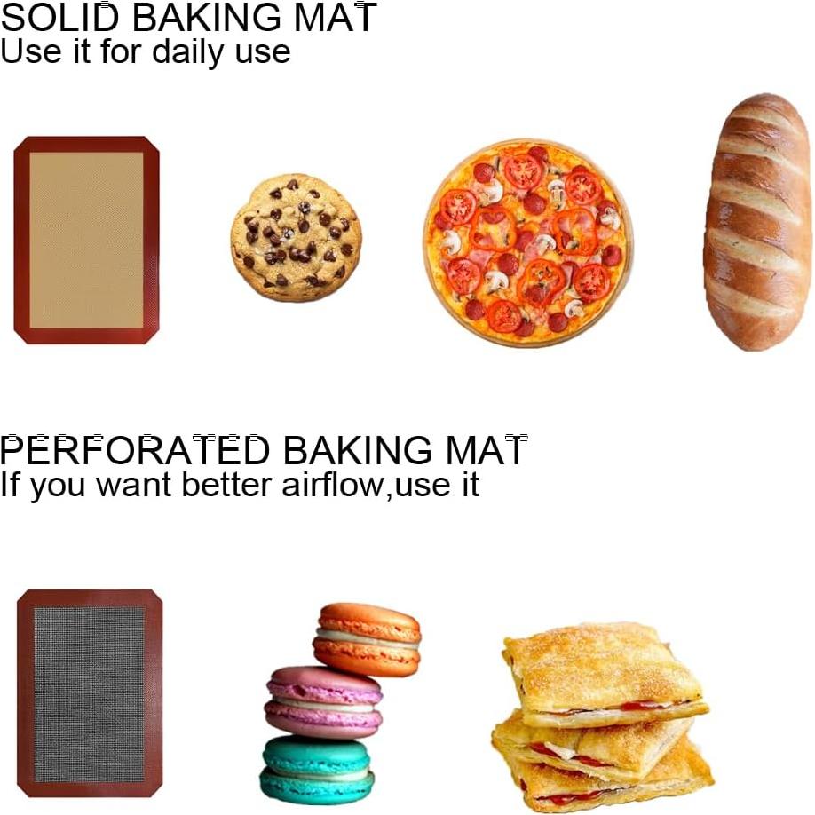 Set de Alfombrillas de Silicona VCHOMY para Hornear 3 Piezas