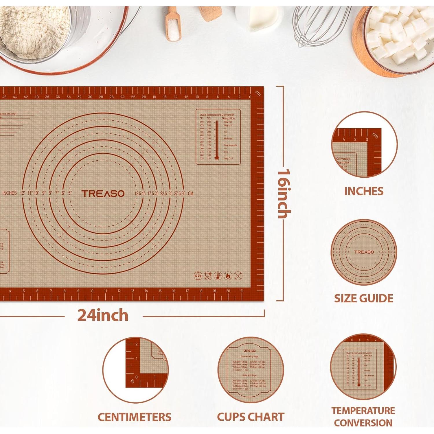 Alfombrilla de Silicona TREASO 61x40.6 cm Antiadherente