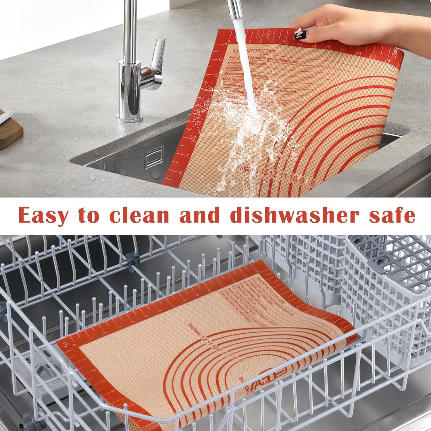 Alfombrilla de Silicona Antiadherente 61x40.6 cm Rojo Folksy