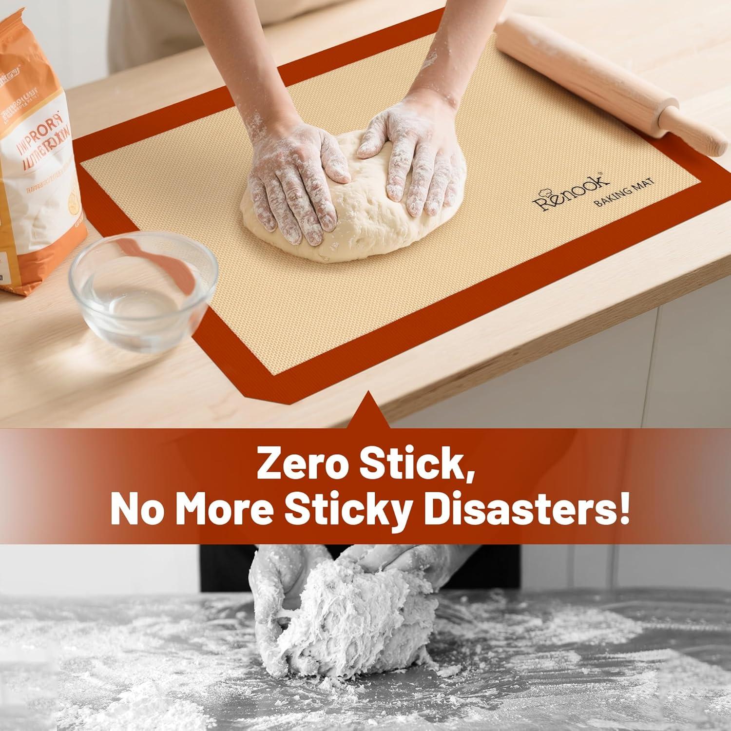 Juego de 5 Tapetes de Silicona para Hornear Renook