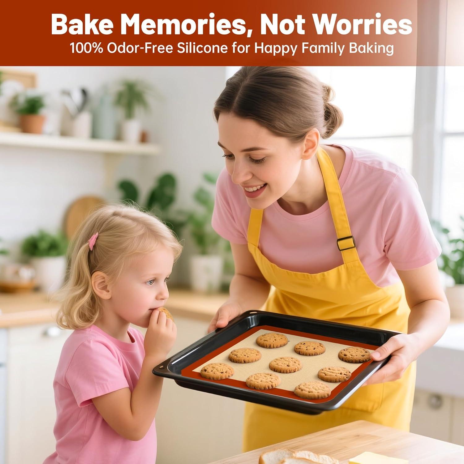 Juego de 5 Tapetes de Silicona para Hornear Renook