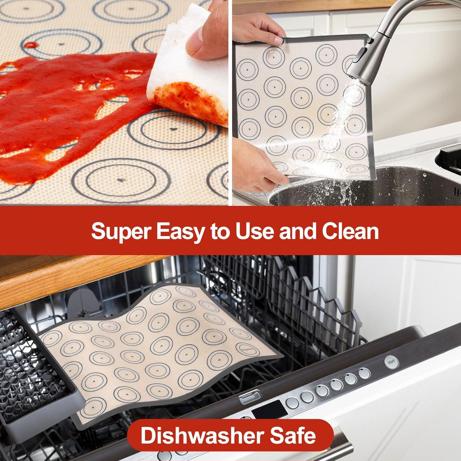 Juego de 6 Tapetes de Silicona Antiadherente Angadona