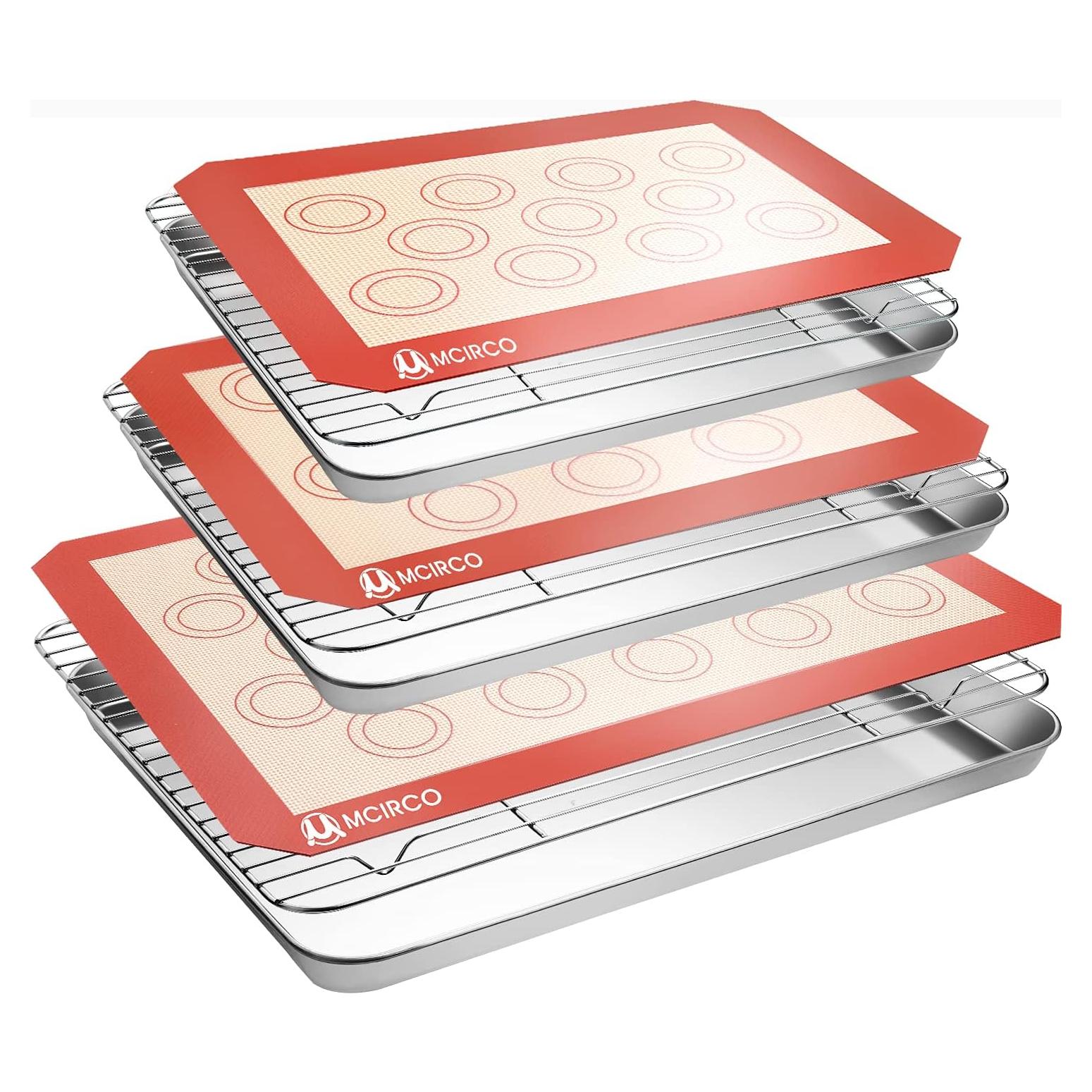 Set de Bandejas para Hornear M MCIRCO 9 Piezas Acero Inoxidable