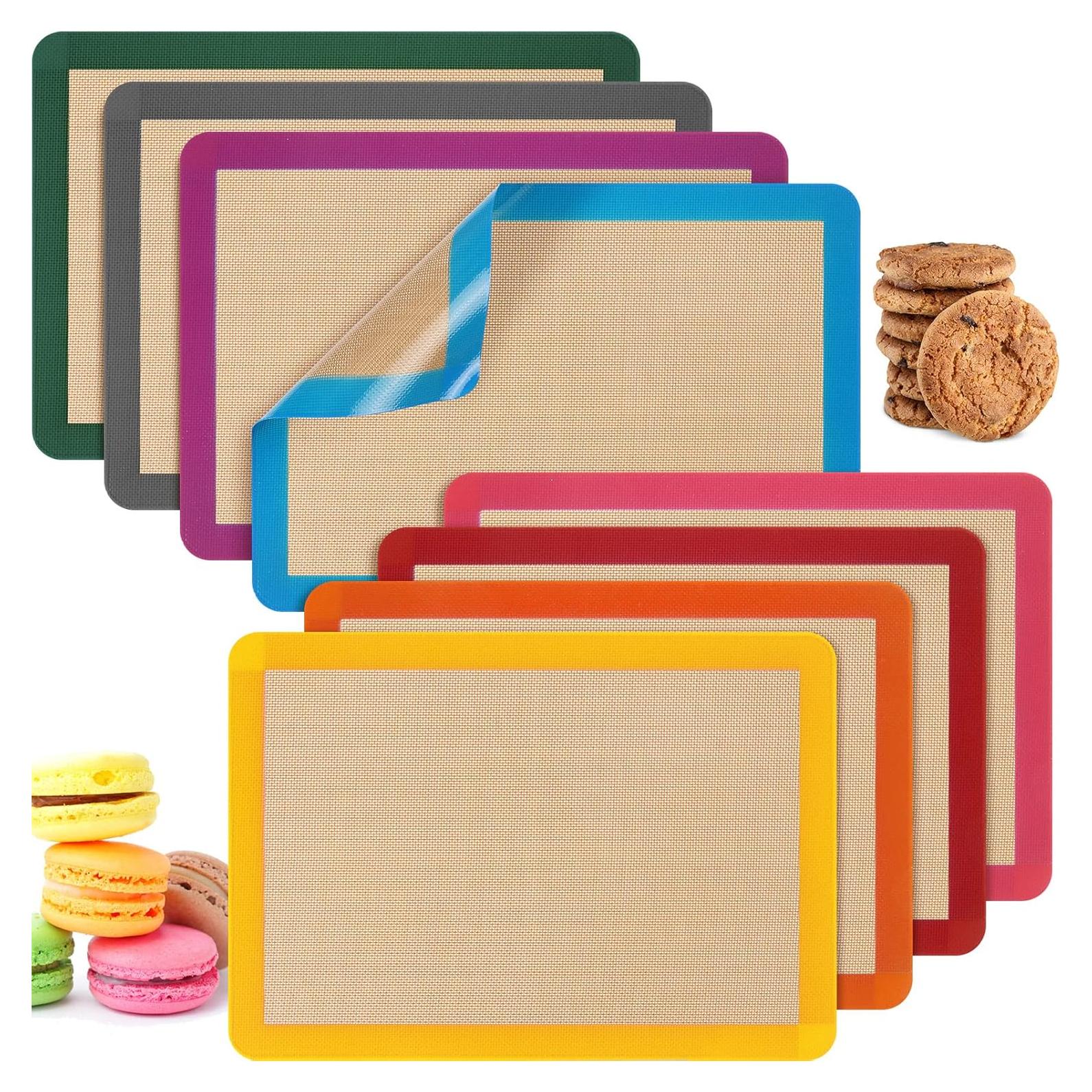 Alfombrillas de Hornear de Silicona Nuanchu 8 Piezas 42x29.5cm