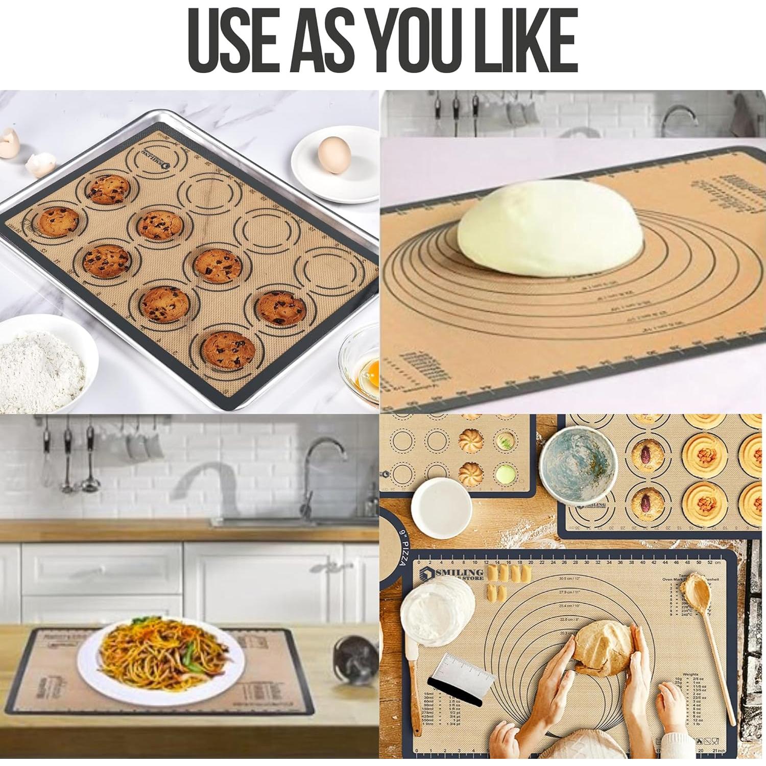 Juego de 6 Tapetes de Silicona Antiadherente Genérico 60x40 cm