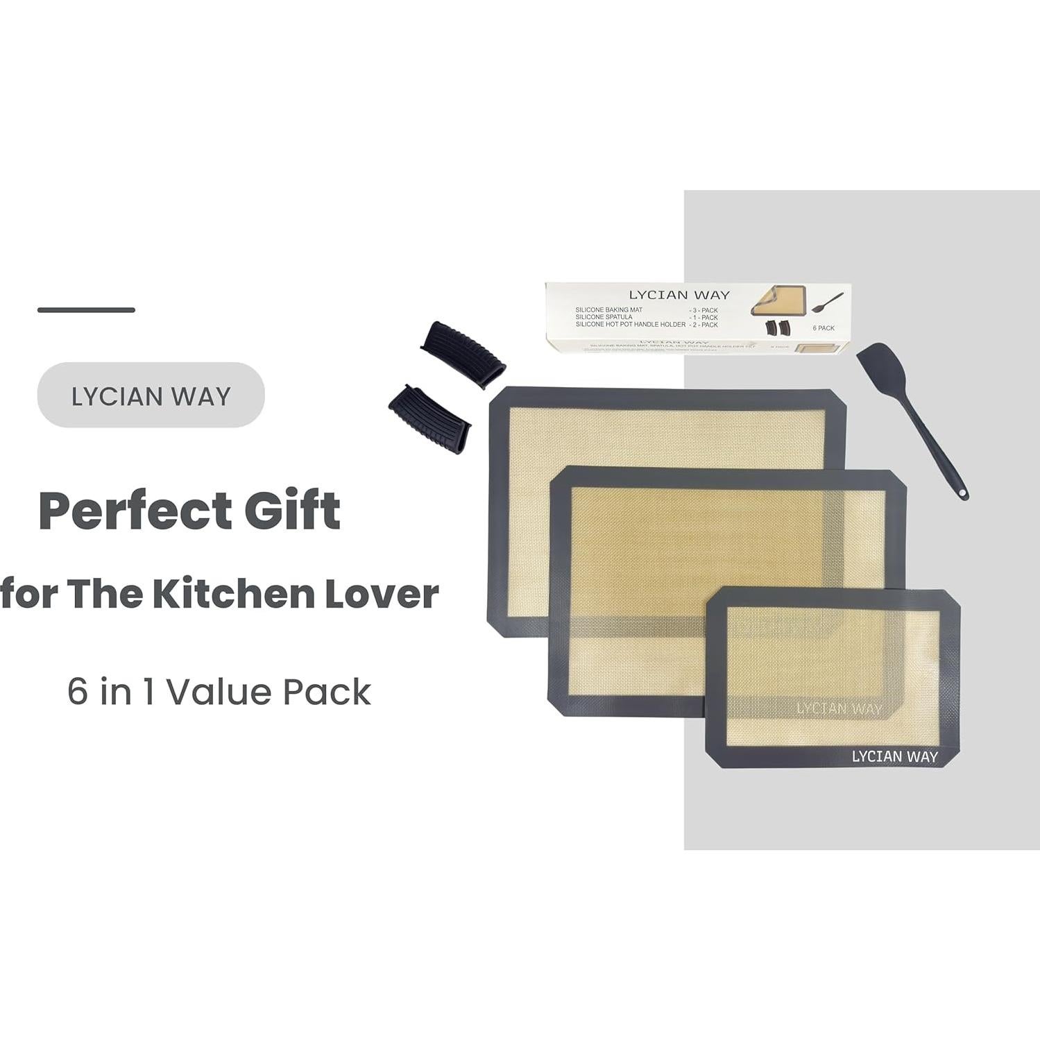 Conjunto de Alfombrillas de Silicona LYCIAN WAY - 6 Piezas