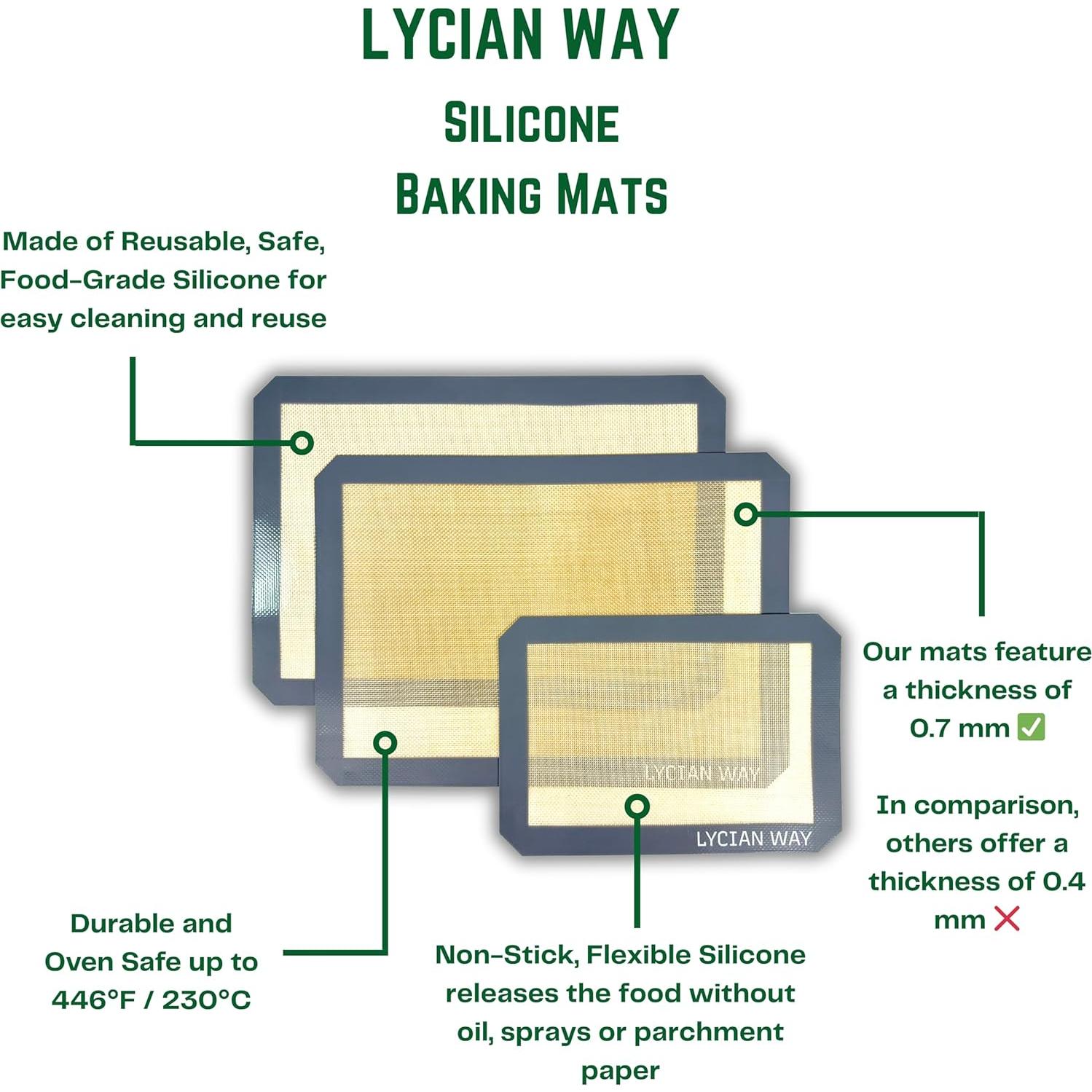 Conjunto de Alfombrillas de Silicona LYCIAN WAY - 6 Piezas