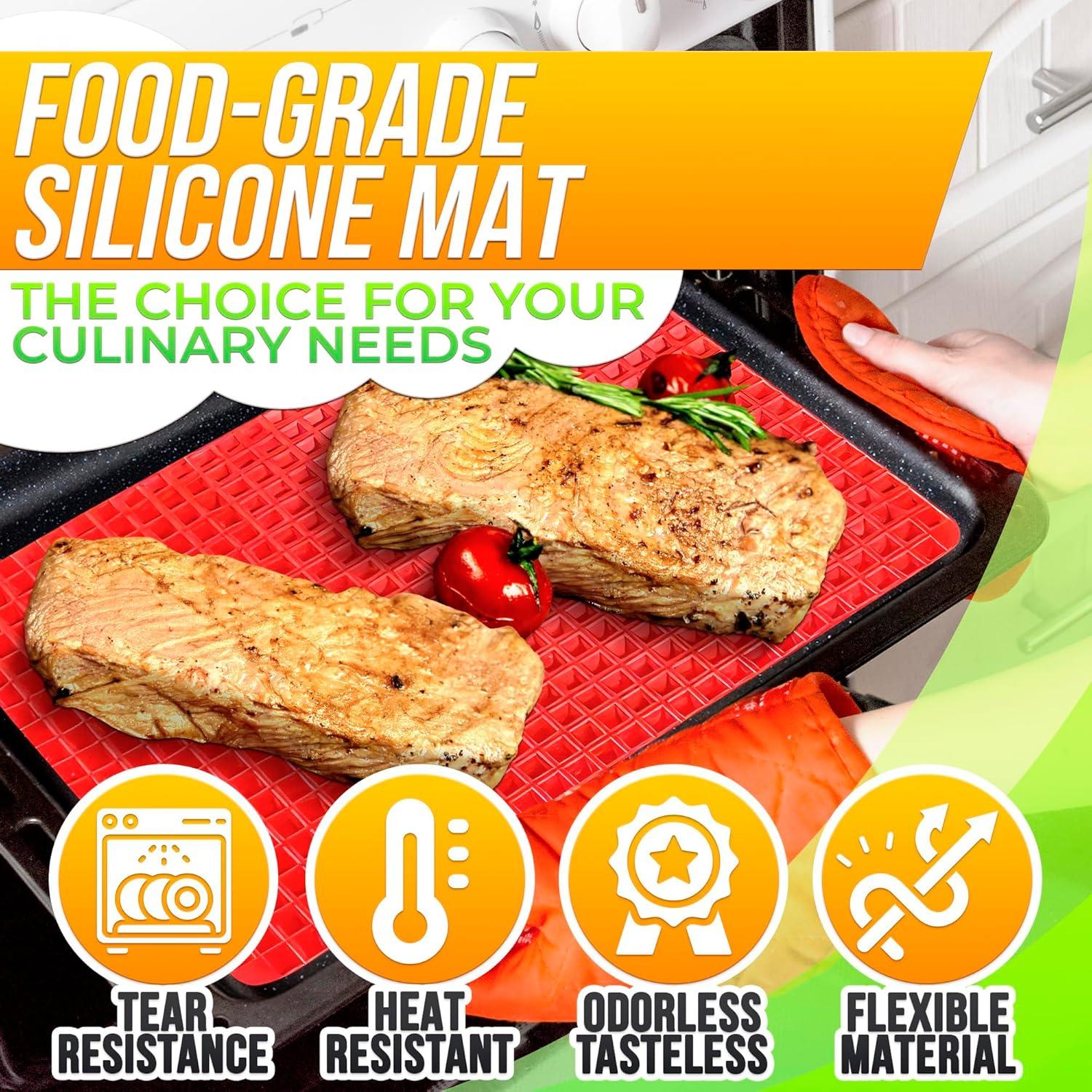 Alfombrilla de Hornear de Silicona DIMROM 40.6x29.2 cm Antiadherente