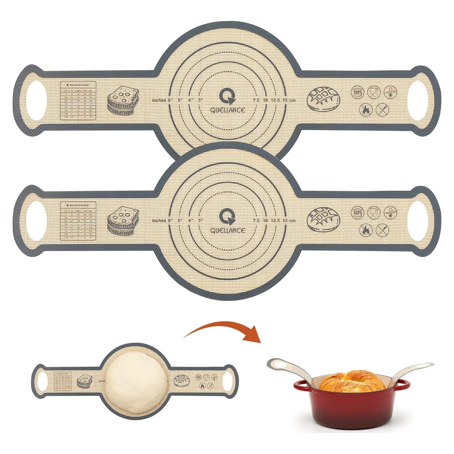Alfombrilla de Silicona para Hornear Pan QUELLANCE 2 Piezas